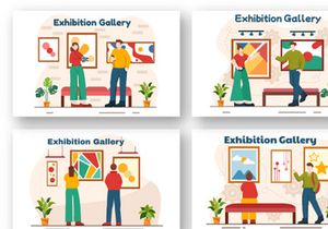 12 Exhibition Gallery Illustration