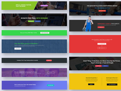 25 Call To Action Widgets for Web UI Kit Ver-01