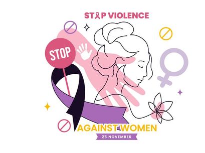6 Stop Violence Against Women Illustration