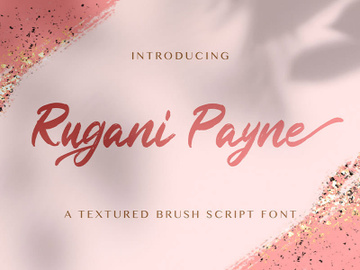 Rugani Payne - Textured Brush Font preview picture