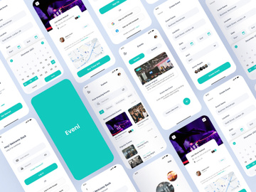 Event App UI Kit Design preview picture