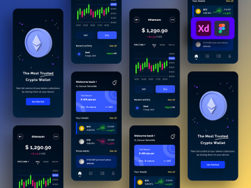 Crypto Wallet App Design preview picture