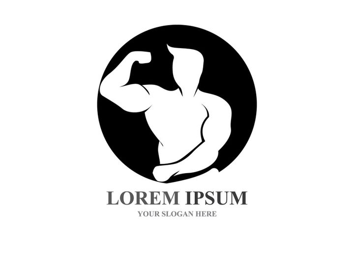 Vector object and Icons for Sport Label  Gym Badge  Fitness Logo Design