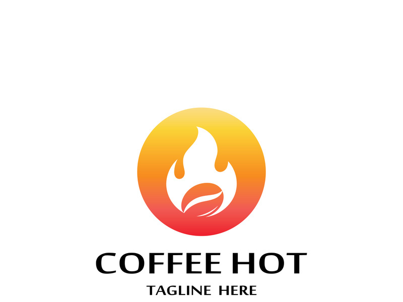 Premium coffee bean logo design.