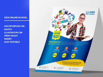 Kids Online School Flyer preview picture