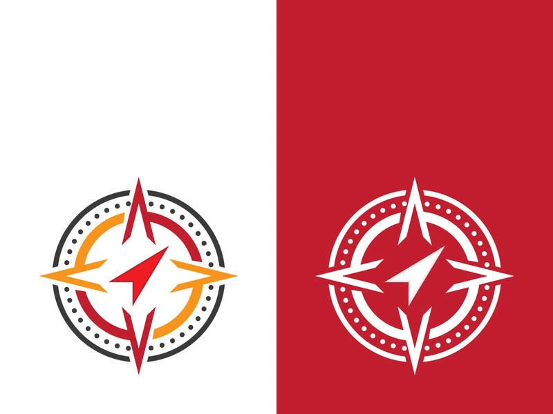 Compass logo template vector icon illustration design