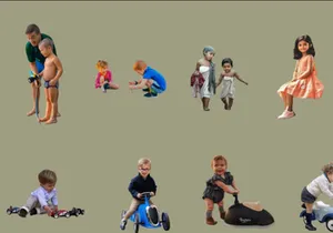 Free Cut Out People Vol. 03 - KIDS PACK