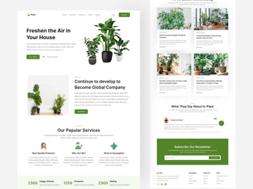 Plant - Plant Web App Landing Page Design 2 preview picture