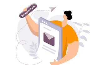 Call to Action flat Illustration