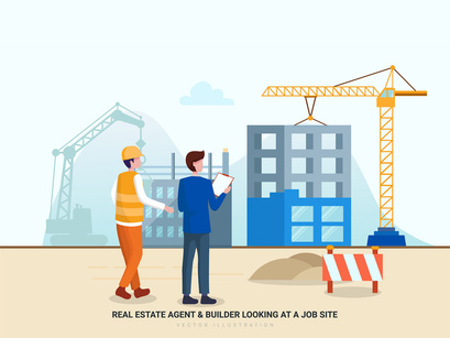 Real Estate & Construction Vector Scenes_Vol 02
