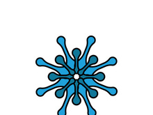 Molecule symbol logo template vector illustration design