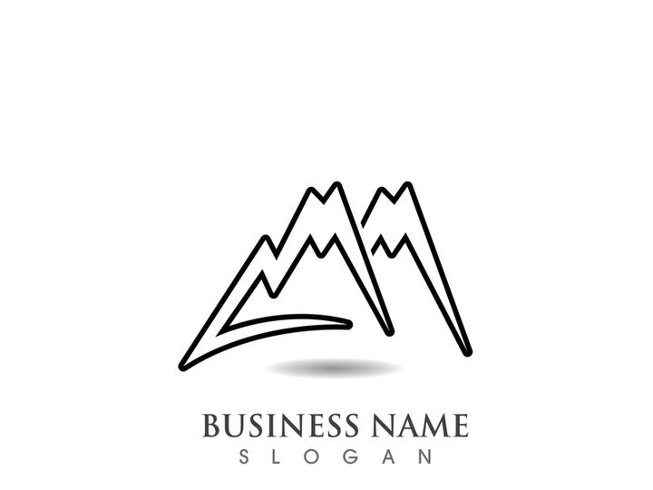Mountain icon Logo Template Vector illustration design