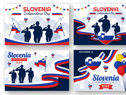 12 Slovenia Independence Day Illustration