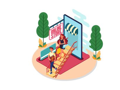 M119_Online Shopping Illustrations