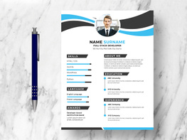 Modern Resume CV Template Ver-10 preview picture