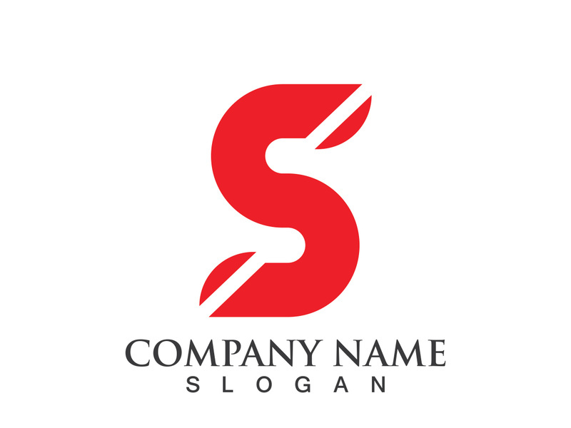 Business corporate S letter logo design vector