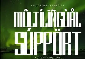 Aurora - Condensed Sans Serif
