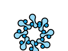 Molecule symbol logo template vector illustration design