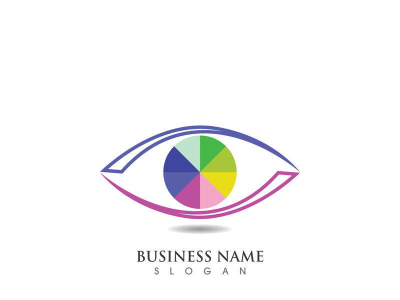 Branding Identity Corporate Eye Care vector logo design