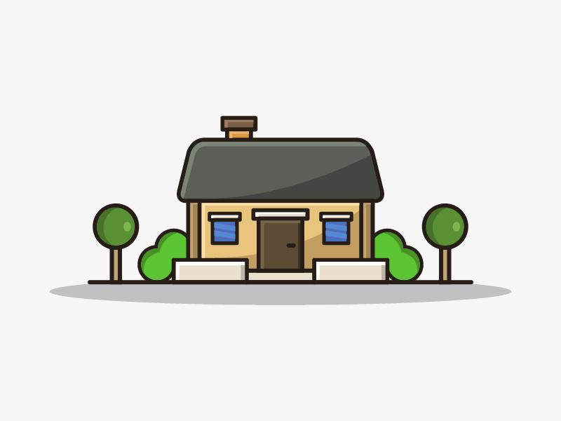 Illustrated house