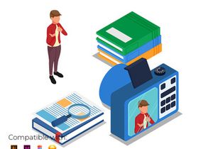 Online education illustration v2