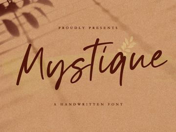 Mystique - Luxury Signature Font preview picture