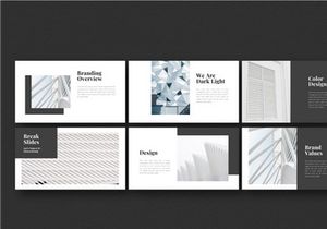 Dark Light Powerpoint Template