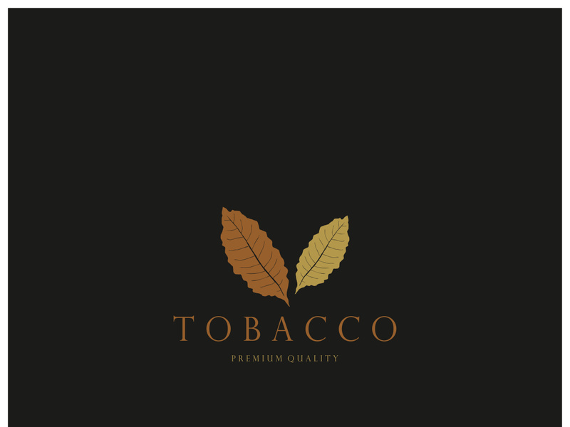 tobacco leaf logo,tobacco field and tobacco cigarette logo .With easy and simple editing.