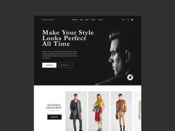 Clothing Brand Landing page preview picture