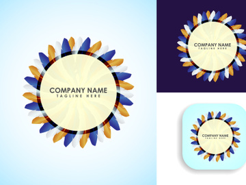 Feather logo design vector template. Feather logo for a writer or publishers. preview picture