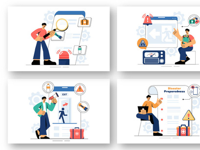 9 Emergency Disaster Preparedness Illustration