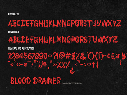 Blood Drainer | Horror Display Font