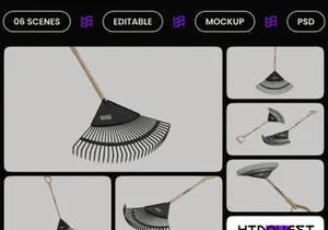 Leaf Rake Mockup