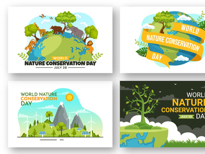 13 World Nature Conservation Day Illustration