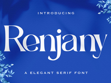 Renjany - Elegant Serif Font preview picture
