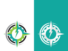 Compass logo template vector icon illustration design