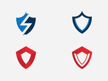 Shield logo template design. vector shield  icon preview picture