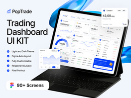 PopTrade - Trading Dashboard UI KIT preview picture