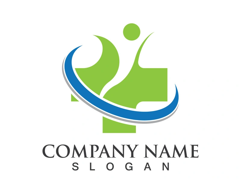 Medical health icon digital logo design vector illustration