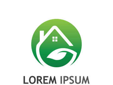 Natural green leaf logo. preview picture