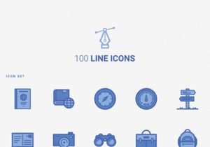 100 Free Line Icons