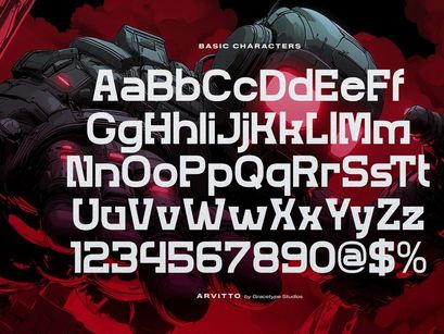 Arvitto | Futuristic Typeface