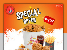 Professional Food Saocial Media Post Design