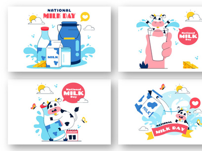 11 World Milk Day Illustration