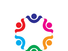 Community logo business template and icon people vector
