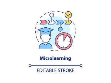 Microlearning concept icon preview picture