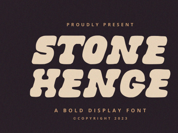 Stonehenge - Display Font preview picture