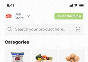 B2B ecommerce Mobile app screen UI Design.