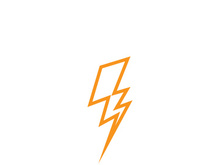 Lightning bolt flash thunderbolt icons vector