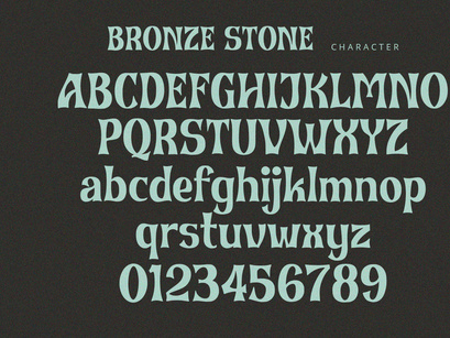 Bronze Stone - Serif Font